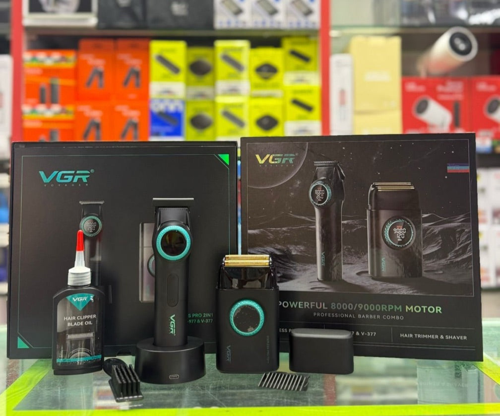 ✂️ COMBO PROFESIONAL VGR BARBER 2 EN 1