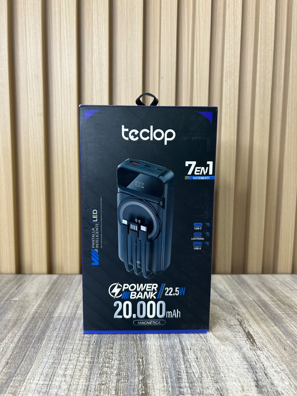 POWER BANK 7 EN 1 – 20.000 mAh ⚡🔋