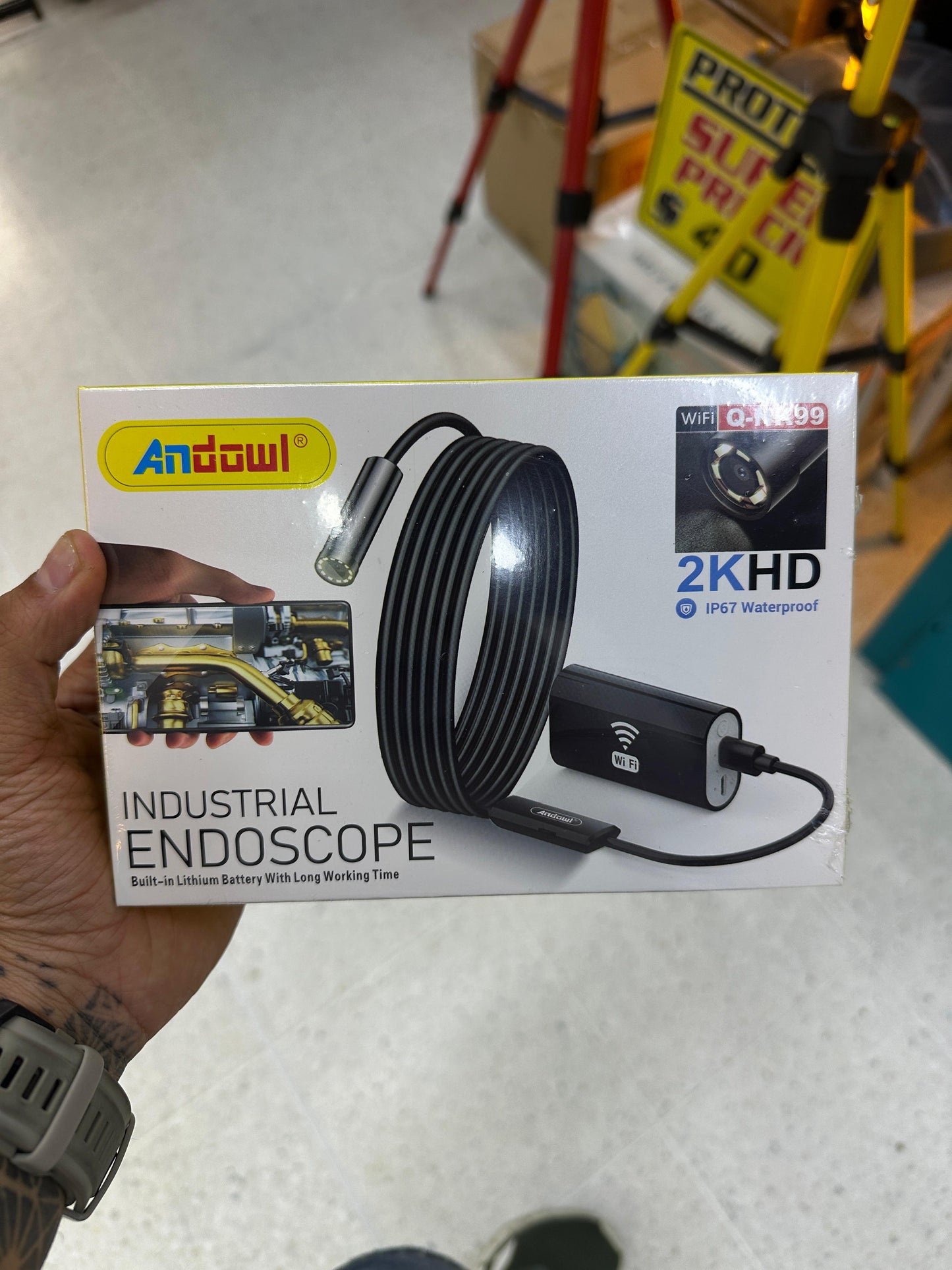 🔍⚙️ Endoscopio Industrial WiFi 2K HD ⚙️🔍