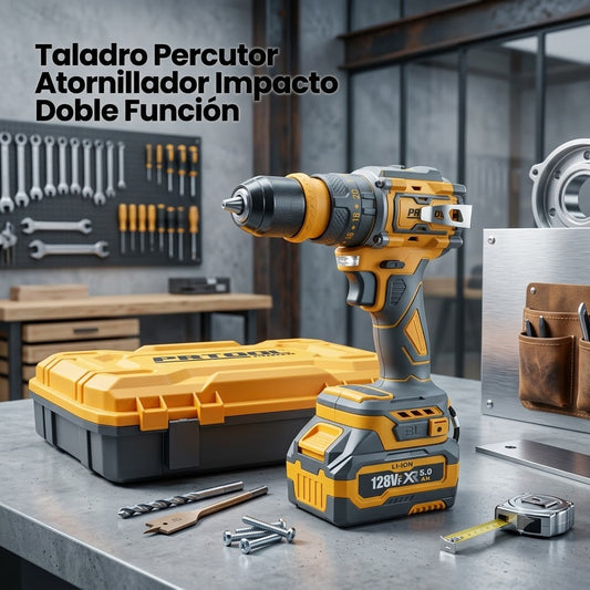 🔨 TALADRO PERCUTOR Y ATORNILLADOR DE IMPACTO