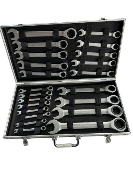 llave fija y rachet x 22pcs