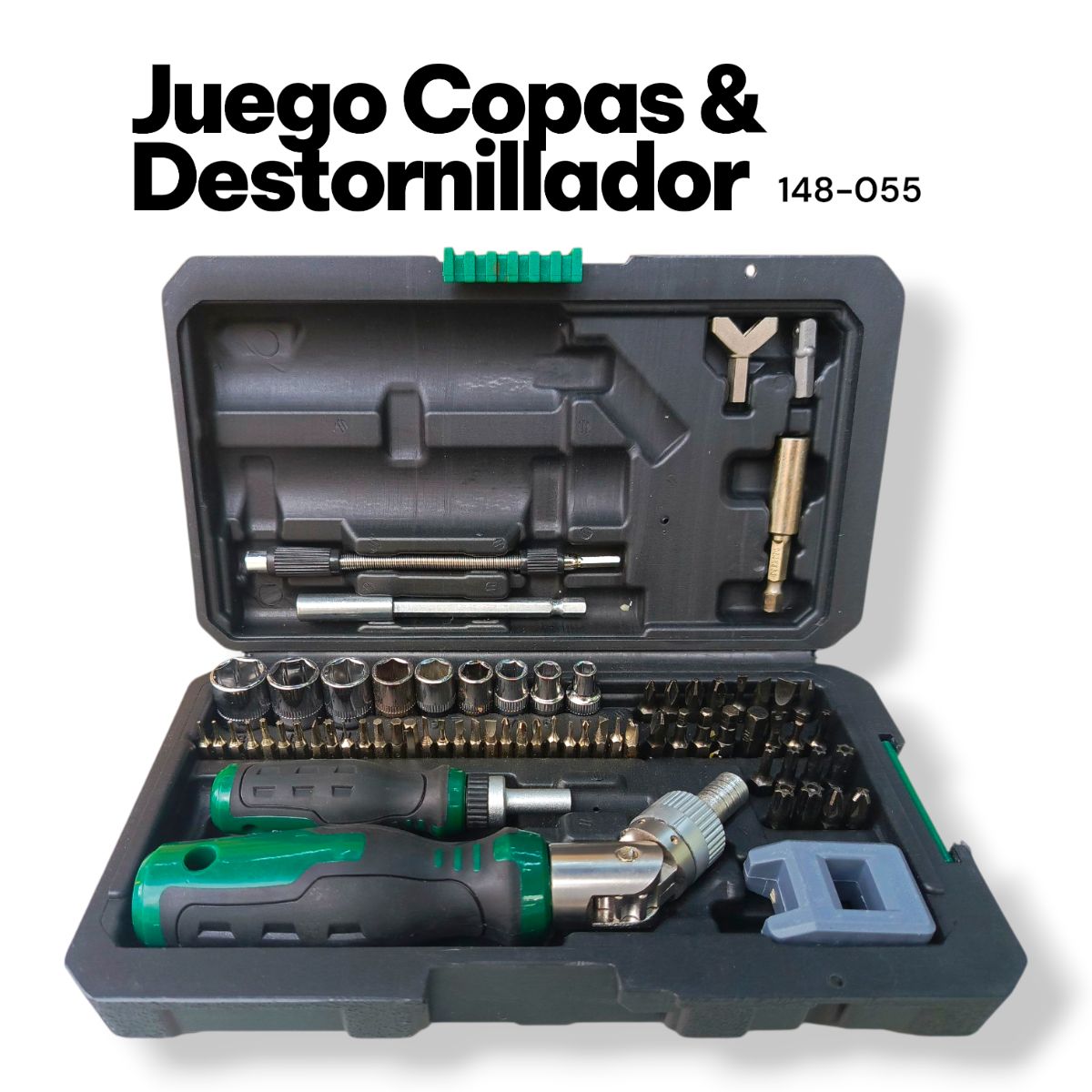 JUEGO COPAS DESTORNILLADOR RACHET
