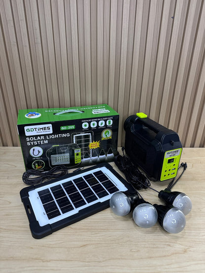 ☀️🔦 LINTERNA SOLAR GD TIMES GD205