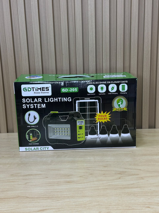 ☀️🔦 LINTERNA SOLAR GD TIMES GD205