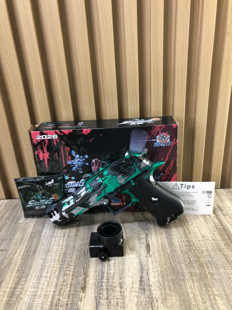 🎯 Pistola lanzadora de hidrogel + 5.000 balas