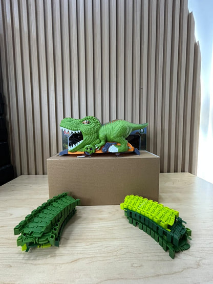 ¡PISTA DINOSAURIO 101 PCS! 🏎️🦖