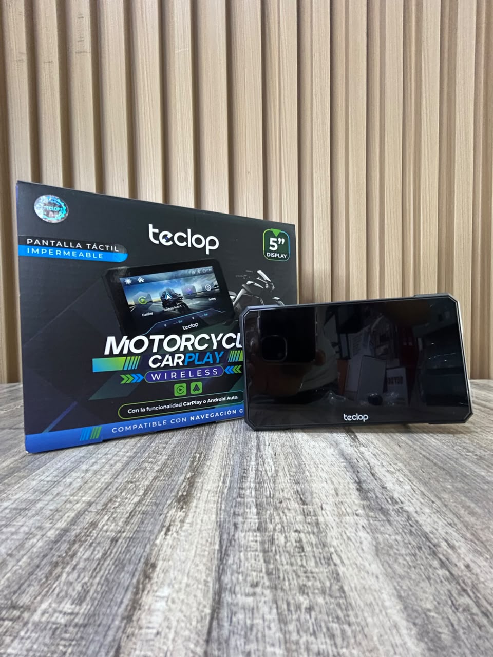🏍️ Pantalla CarPlay para moto de 5”📱