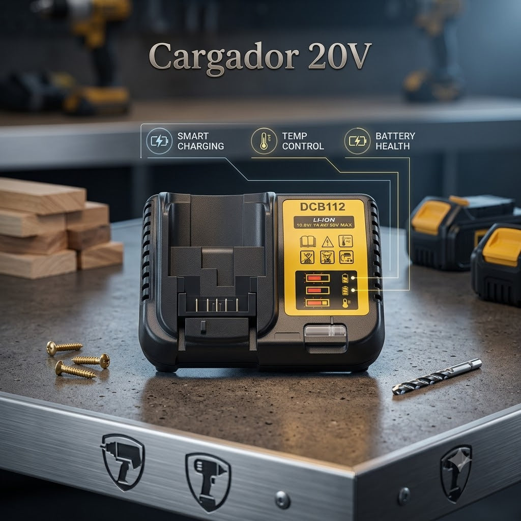 🔋 CARGADOR DE BATERÍA HOMOLOGADO PARA DEWALT