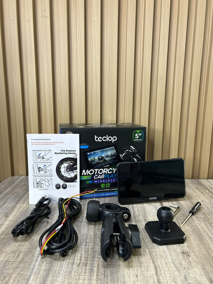 🏍️ Pantalla CarPlay para moto de 5”📱