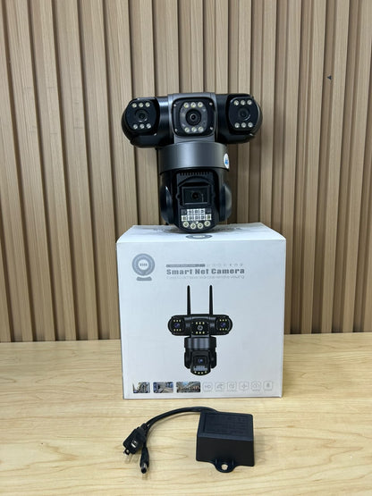 CÁMARA DE VIGILANCIA EXTERIOR – 3 LENTES + SIM 🔥