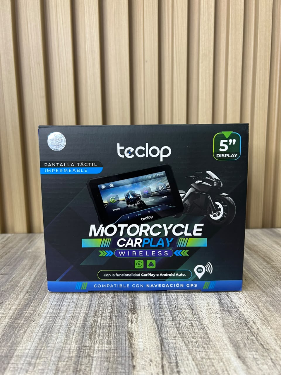 🏍️ Pantalla CarPlay para moto de 5”📱
