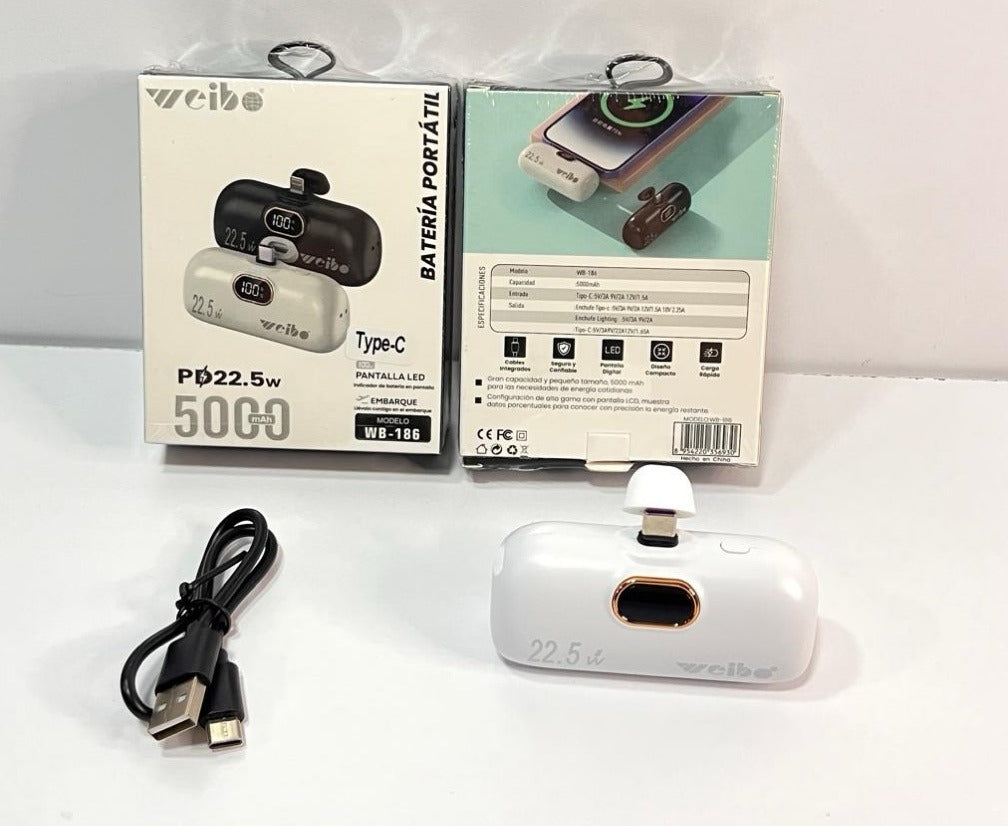 🔋⚡ *Power Bank 5.000 mAh Tipo C* ⚡🔋