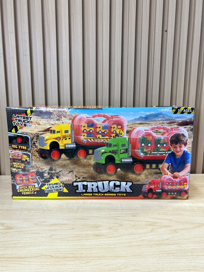 CAMIÓN CON CARRITOS DE CONSTRUCCIÓN 🏗️🚛